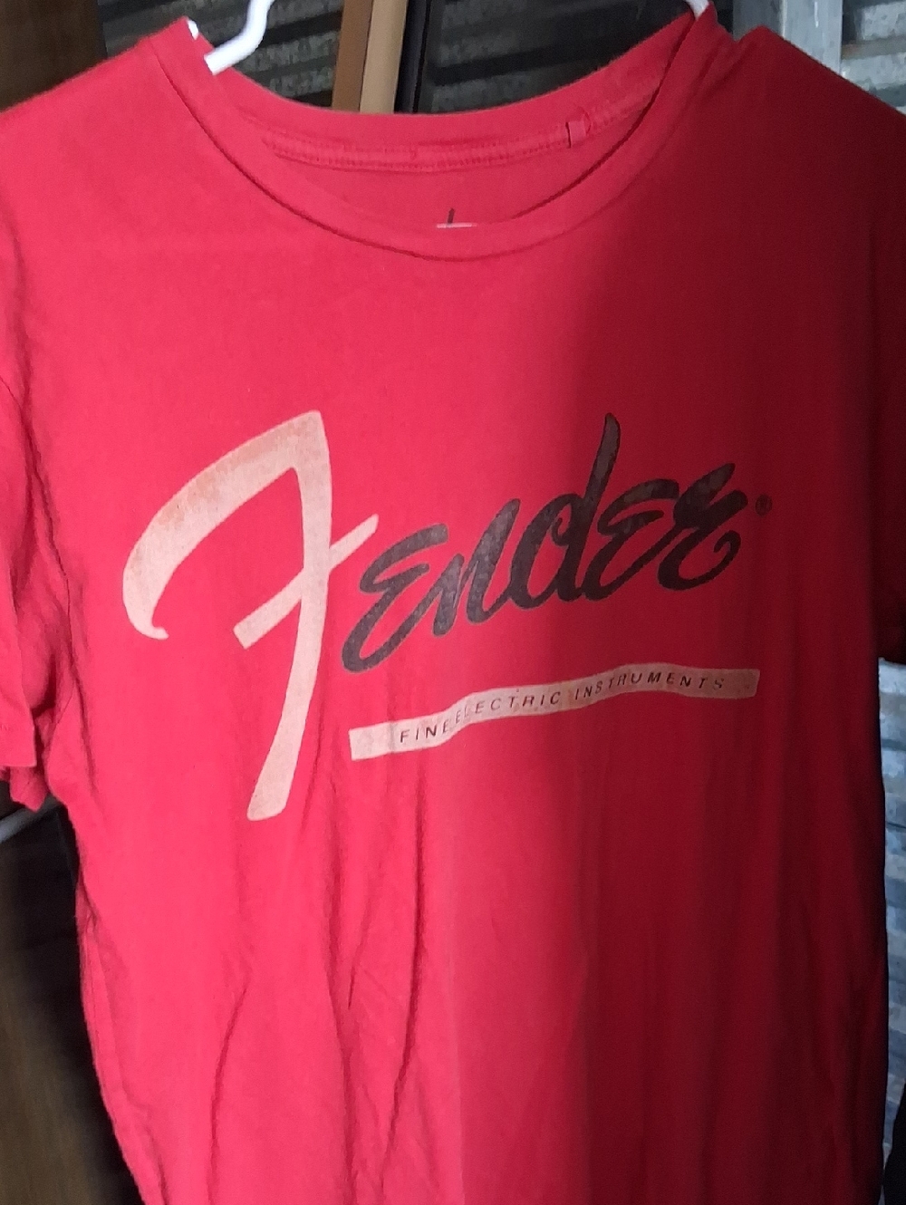 Fender Red Graphic Logo Tee
